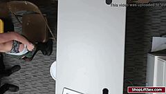 hey shoplifter, officer's fucking you missionary now