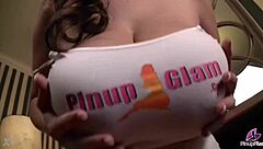 busty september carrino shares her massive tits closeup