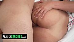 Naughty Latina Bounces Tits on Pulsating Huge Cock