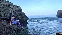 i traded legs for a mermaid babe's sloppy beach creampie