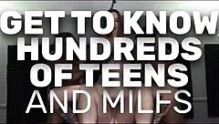 Smokin brunette babe gangbanged cowgirl creampie covered