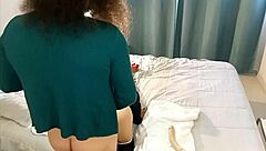 big ass brunette pegs with double dildo anal 🔥🍑