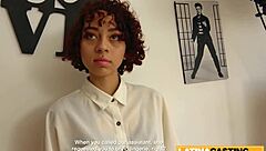 innocent latina cutie gets roughly pounded at fake casting interview.