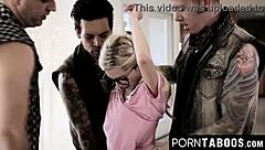 Petite Teen's Wild Gangbang with Monster Cocks Everywhere