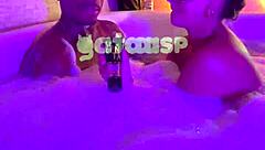 hotwife surrenders to bareback black cock in bathtub