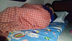 sharing bed with stepmom turns into sneaky creampie under sheets!