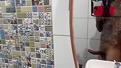 after beach we fucked raw in bathroom and i held cum inside