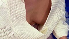 Playful Japanese Asuka Claire No-Bra Shaved Tease