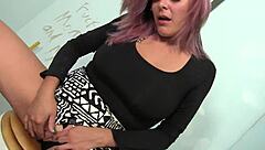 mali luna sucks glory hole cock wet pussy play