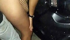 Horny Latina Prostitute Fucked Publicly on Beach Car!