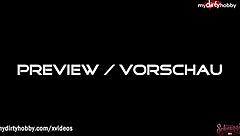 german blonde latex lingerie teases masturbates facial day