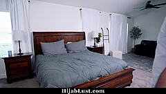 Shy Muslim Chloe Amour surrenders to friend's massive cock temptation