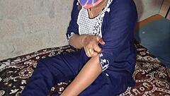 Suggestive Indian Desi Girl's Steamy Bathroom Ass Shaking Massage Tease