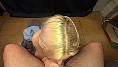 Petite Aria Banks Swallows Multiple Cumshots Pov