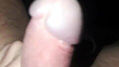 Big dick guy jerks off watching homemade porn