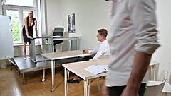 Slutty Student Candee Licious DP Pounded Headmaster Office