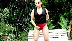 horny latina teen kiihara strips hot undressing tease