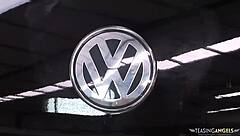 blondes moan passionately masturbating car wash