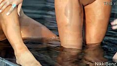 Nikki Benz Samantha Saint Lesbian Threesome Licking