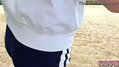 Outdoor Solo Masturbation in Girl's Bloomer Secretgakuen