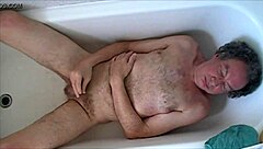 guy strips naked and wanks hard to cumshot