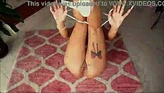 big titted bimbo doll wildly pleases her old man lover