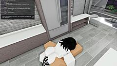 virgin slut creampied doggystyle while groping big tits and ass