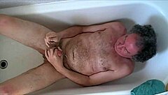 guy strips naked and wanks hard to cumshot