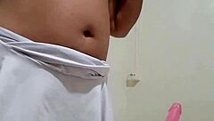 chubby brazilian dildo masturbation orgasm front back