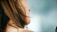 european babes finger pussies during hot kitchen lesbian licking