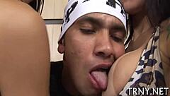 Hot Shemale Orgy: Gaping Ass Fucks and Jizz Loads!