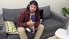 Pamela Mendoza Gulps Gamer Boy's Monster Cock Hungrily