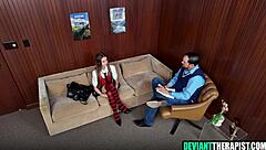 young teen gets convinced by creepy therapist for raw fuck