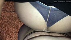 Kathy's tight ass fucked hard in pantyhose business skirt