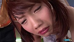 Bitch Sucks Multiple Dicks Swallows Cum Deep