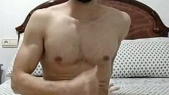 Adorable Hunk Jerks Monster Cock and Spreads Ass Wide!