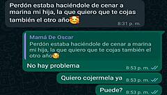 whatsapp chat with friend's boss oscar leads to creampie fuck