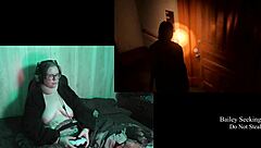 Bold Naked BBW Glasses Girl Plays Alan Wake 2 Part 13