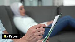 my hijab-wearing arab milf neighbor visits for big tits pov blowjob lesson