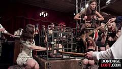 BONDAGE SLUTS TOYED HARD AND ASSFUCKED IN BDSM ORGY!