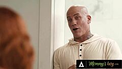 upset man joins lauren phillips pounding curvy redhead milf