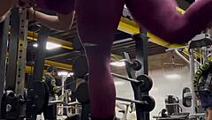 Big Ass Big Tits Woman Trains with Intense Workout