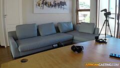 bald ebony model you ready for hardcore fuck in fake audition?