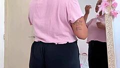 chubby babe farts prepping for hot date!