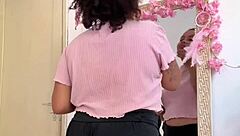 chubby babe farts prepping for hot date!