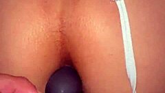 Asian anal bunny craves huge cock creampie in fishnets