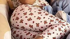 chubby ebony babe farts loud natural on bed