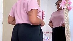 chubby babe farts prepping for hot date!