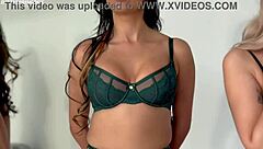 Aaliyah Kitty overwhelmed by lingerie striptease pussy reveal passion