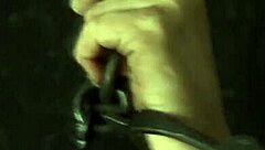 chained up cute cosplay babe masturbates dirty fantasy